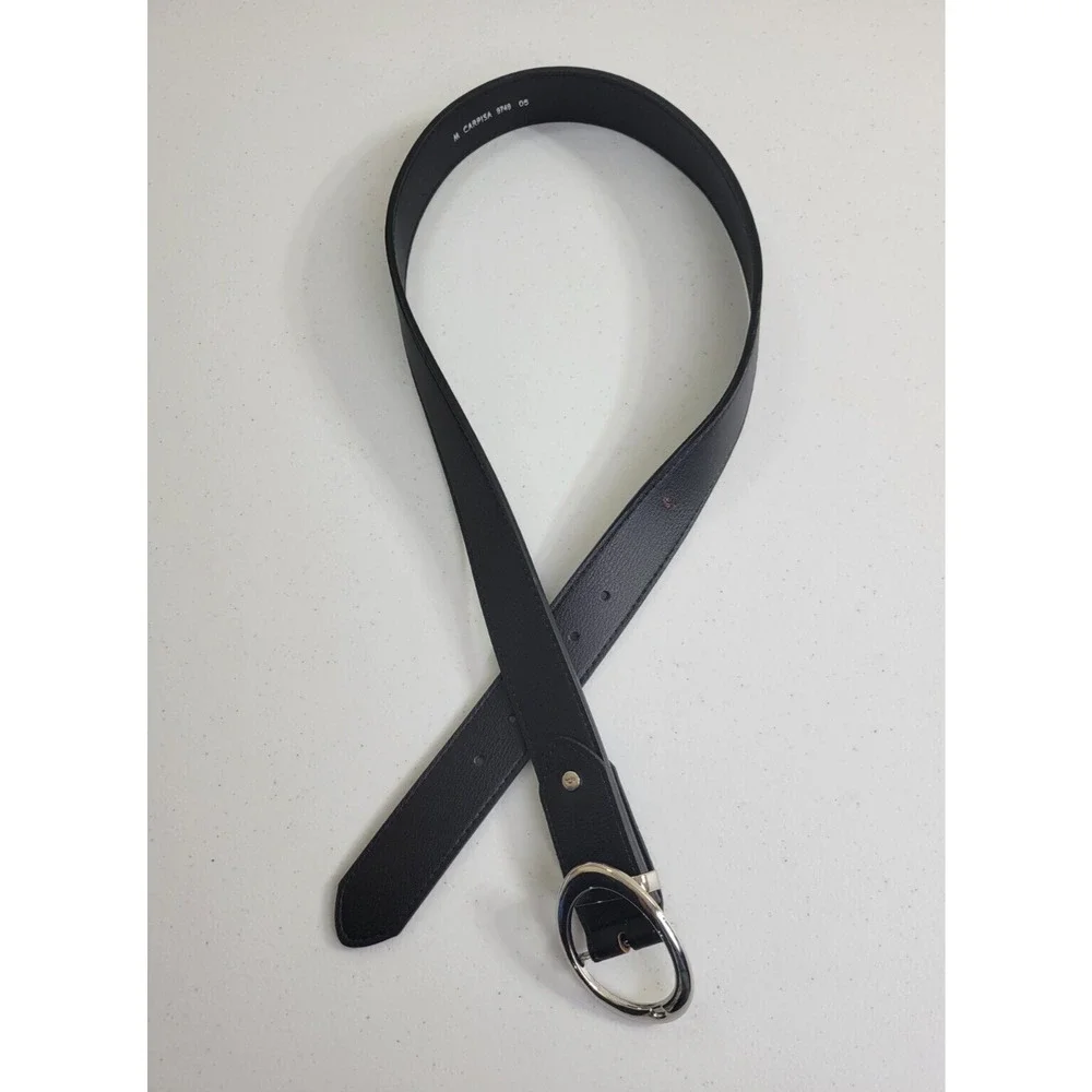 Casual‎ Belt Black Leather Classic Formal Work Career Women's Size Medium